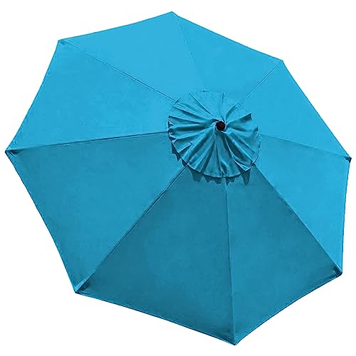 EliteShade 9ft Patio Umbrella Market Table Outdoor Deck Umbrella Replacement Canopy Cover(Canopy Only)(Sky Blue-35)