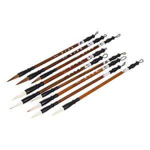 toyandona 9 pcs chinese water brush pen ink color brush chinese japanese calligraphy pen for beginner painting drawing pen art supplies