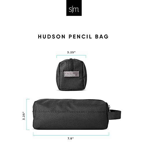 Simple Modern Pencil Case, Pouch, Box for School | Kids Durable Bag Organizer for Office, Makeup and Travel Supplies| Polyester Zip Pouch | Hudson Collection | Under Construction