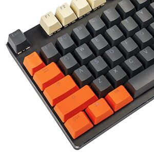 Carbon Miami PBT Double Shot Shine Through ANSI Backlit Keycaps for MX Mechanical Keyboard Melody 96 KBD75 68 61 87 104 Keychron(Only Keycap) (Reversed Carbon)