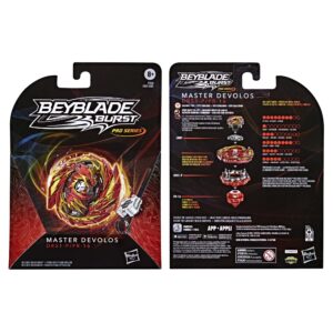 BEYBLADE Burst Pro Series Master Devolos Spinning Top Starter Pack - Balance Type Battling Game Top with Launcher Toy