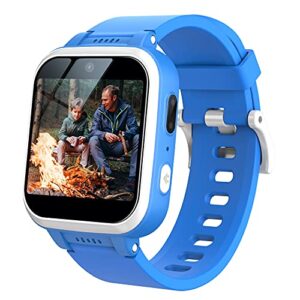 kids smart watch with 90°rotatable camera smartwatch touch screen kids watch music pedometer flashlight games digital wrist watch for boys