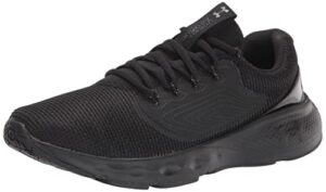 under armour men's charged vantage 2 road running shoe, black (002)/black, 9