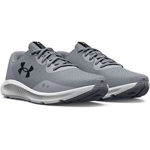 Under Armour Men's Charged Pursuit 3 Running Shoe, Mod Gray (104)/Black, 10.5