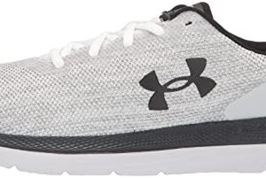 Under Armour Men's Charged Impulse 2 Knit Road Running Shoe, White (100)/Black, 15