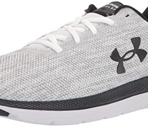 Under Armour Men's Charged Impulse 2 Knit Road Running Shoe, White (100)/Black, 15