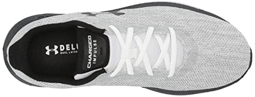 Under Armour Men's Charged Impulse 2 Knit Road Running Shoe, White (100)/Black, 15