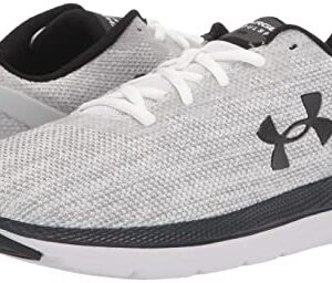 Under Armour Men's Charged Impulse 2 Knit Road Running Shoe, White (100)/Black, 15