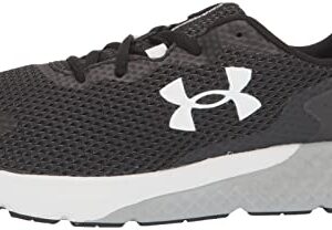 Under Armour Men's Charged Rogue 3 Road Running Shoe, Black (002)/White, 15