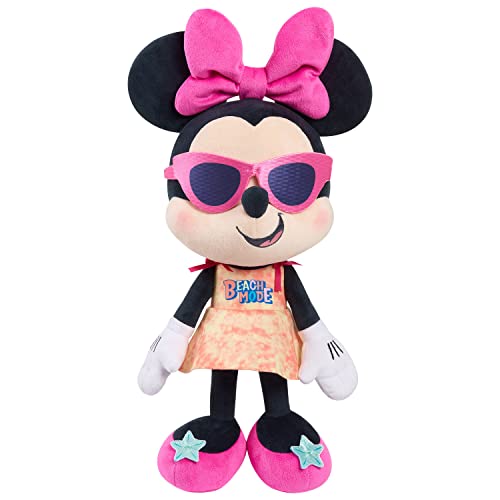 Disney Street Beach Large Plush Minnie Mouse, 19-Inch Stuffed Animal, Officially Licensed Kids Toys for Ages 2 Up, Amazon Exclusive