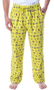 nickelodeon men's spongebob squarepants face expressions loungewear pajama pants (3x-large)