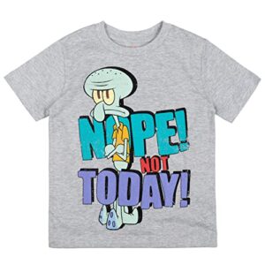 SpongeBob SquarePants Squidward Little Boys 3 Pack T-Shirts Yellow/Blue/Grey 4