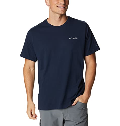 Columbia Men's Thistletown Hills Short Sleeve, Collegiate Navy Heather, Large