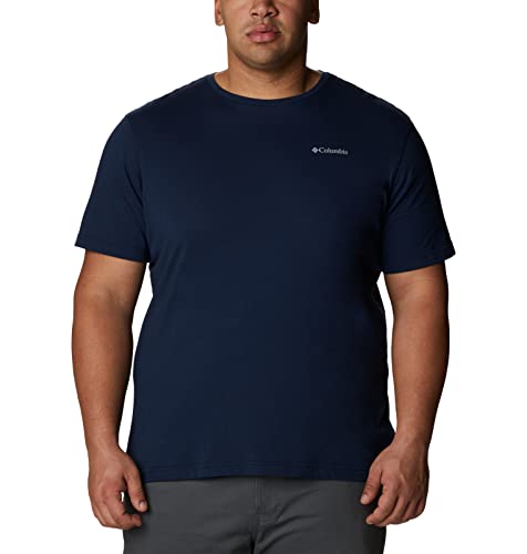 Columbia Men's Thistletown Hills Short Sleeve, Collegiate Navy Heather, Large