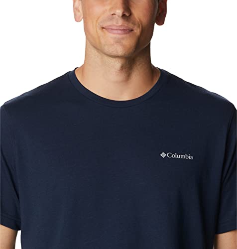 Columbia Men's Thistletown Hills Short Sleeve, Collegiate Navy Heather, Large