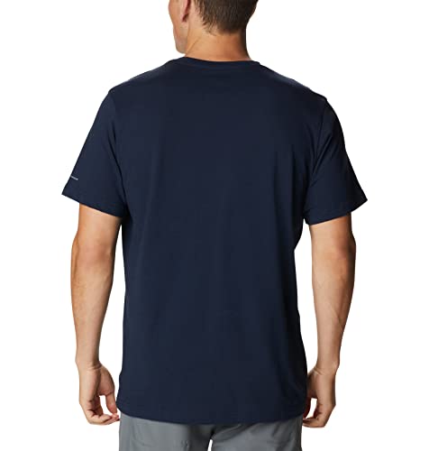 Columbia Men's Thistletown Hills Short Sleeve, Collegiate Navy Heather, Large