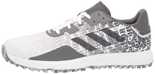 adidas Men's S2G Spikeless Golf Shoes, Footwear White/Grey Three/Grey Two, 9