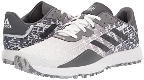 adidas Men's S2G Spikeless Golf Shoes, Footwear White/Grey Three/Grey Two, 9