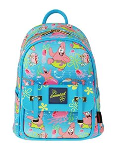 spongebob 11" faux leather mini backpack featuring patrick - a21344