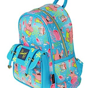 SpongeBob 11" Faux Leather Mini Backpack Featuring Patrick - A21344