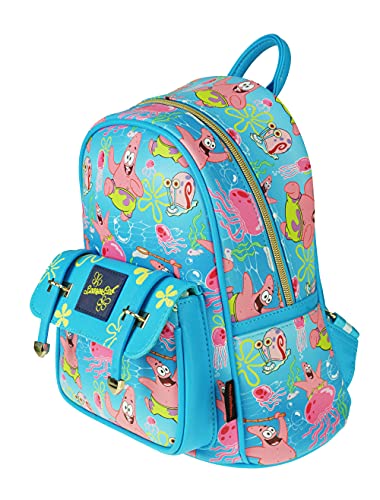 SpongeBob 11" Faux Leather Mini Backpack Featuring Patrick - A21344