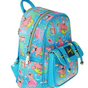 SpongeBob 11" Faux Leather Mini Backpack Featuring Patrick - A21344