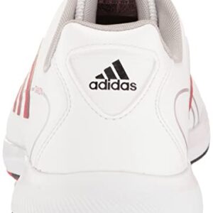 adidas Men's Traxion LITE MAX Wide Golf Shoes, Footwear White/Core Black/Vivid Red, 14