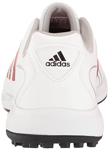 adidas Men's Traxion LITE MAX Wide Golf Shoes, Footwear White/Core Black/Vivid Red, 14