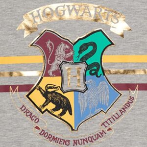Harry Potter Hogwarts Big Girls Ruffle T-Shirt Legging Set 18-20 Pink/Gray