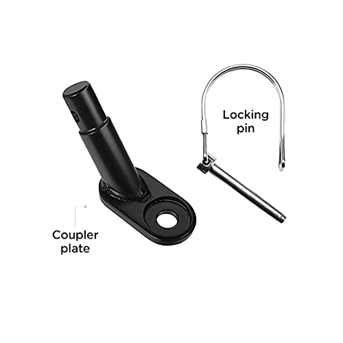 Thinvik Coupler Hitch Attachments for Instep and Schwinn Bike Trailers,Flat and Angled Couplers Metal, Bike Trailers Accessories for Kids&Pets, for Various of Bicycle Carriers, Trailer Size（Angled）