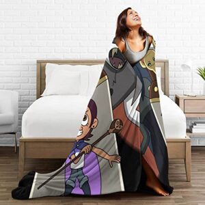 The Owl House Flannel Blanket Lightweight Cozy Bed Blankets Soft Throw Blanket Fit Couch Sofa Suitable for All Season50 X40
