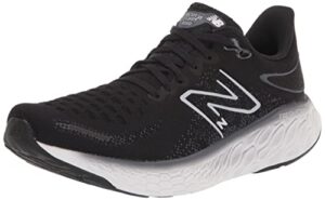 new balance men's fresh foam x 1080 v12 running shoe, black/thunder/white, 10.5 wide