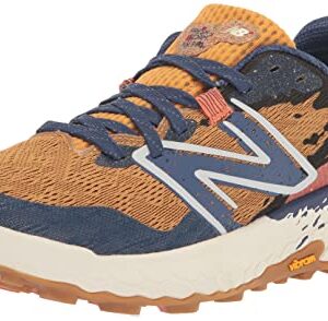 New Balance Women's Fresh Foam X Hierro V7 Trail Running Shoe, Golden Hour/Moon Shadow/Red Clay, 8.5