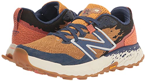 New Balance Women's Fresh Foam X Hierro V7 Trail Running Shoe, Golden Hour/Moon Shadow/Red Clay, 8.5