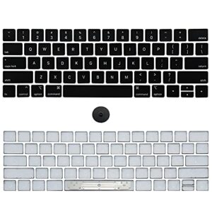 nuolaisun keyboard keycaps keys cap us set replacement for macbook pro a1989 a1990 2018 2019 year 13" 15" full keycap with removal tool