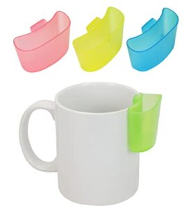 iconikal hook on mug tea bag holder set, 4-pack