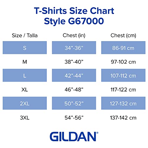 Gildan Adult Softstyle CVC Short Sleeve T-Shirt, Style G67000, 4-Pack, Pitch Black, X-Large