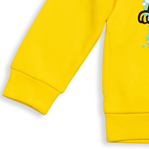 SpongeBob SquarePants Little Boys Fleece Fashion Pullover Hoodie Yellow 6