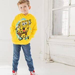 SpongeBob SquarePants Little Boys Fleece Fashion Pullover Hoodie Yellow 6