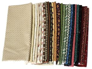 american civil war 1800's reproduction quilter’s cotton fabric scraps - sold by the 3 lbs - scrap bag bolt end pieces remnants assorted quality cotton name brand reproduction fabrics for sewing scrappy quilting stash, scrap quilts (m492.25)