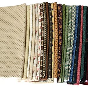 American Civil War 1800's Reproduction Quilter’s Cotton Fabric Scraps - Sold by the 3 lbs - Scrap Bag Bolt End Pieces Remnants Assorted Quality Cotton Name Brand Reproduction Fabrics for Sewing Scrappy Quilting Stash, Scrap Quilts (M492.25)