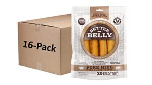 better belly highly digestible rawhide large roll chews, treat your dog to a chew with no artificial colors or flavors 320 count