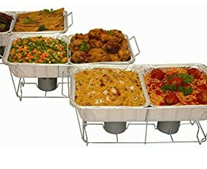 Nicole Fantini 25 Pc Disposable Aluminum Chafing Dish Buffet Party Set WITH HANDY LIGHTER