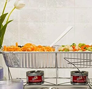 Nicole Fantini 25 Pc Disposable Aluminum Chafing Dish Buffet Party Set WITH HANDY LIGHTER