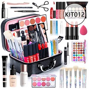 Joyeee All-in-One Makeup Gift Set Travel Makeup Kit Complete Starter Makeup Bundle Lipgloss Lipstick Concealer Blushes Powder Eyeshadow Palette Cosmetic Palette for Teen Girls & Adults #17