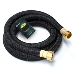persevere upgraded water hose extension adapter, garden hose connector, 3 ft lead-in hose, anti-kink design with integrated spiral tube,for hose reel/rv/dehumidifier, durable/drinking water safe