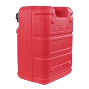 BISupply Boat Gas Tank Kit 6 Gallon - Portable Plastic Outboard Marine Boat Fuel Tank with Fill Hose