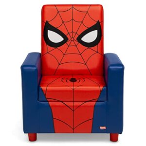 delta children high back upholstered chair,wood spider-man