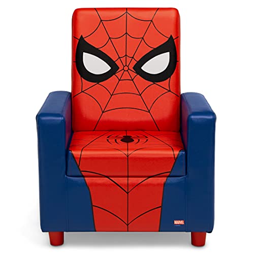 Delta Children High Back Upholstered Chair,Wood Spider-Man