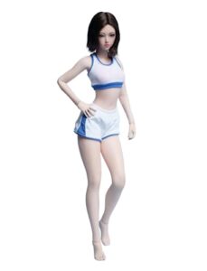 hiplay tbleague seamless action figure anime body type and small bust 1:6 scale s44(pale, with head)